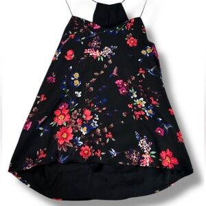 Express Floral Halter Blouse Medium Size XS PT